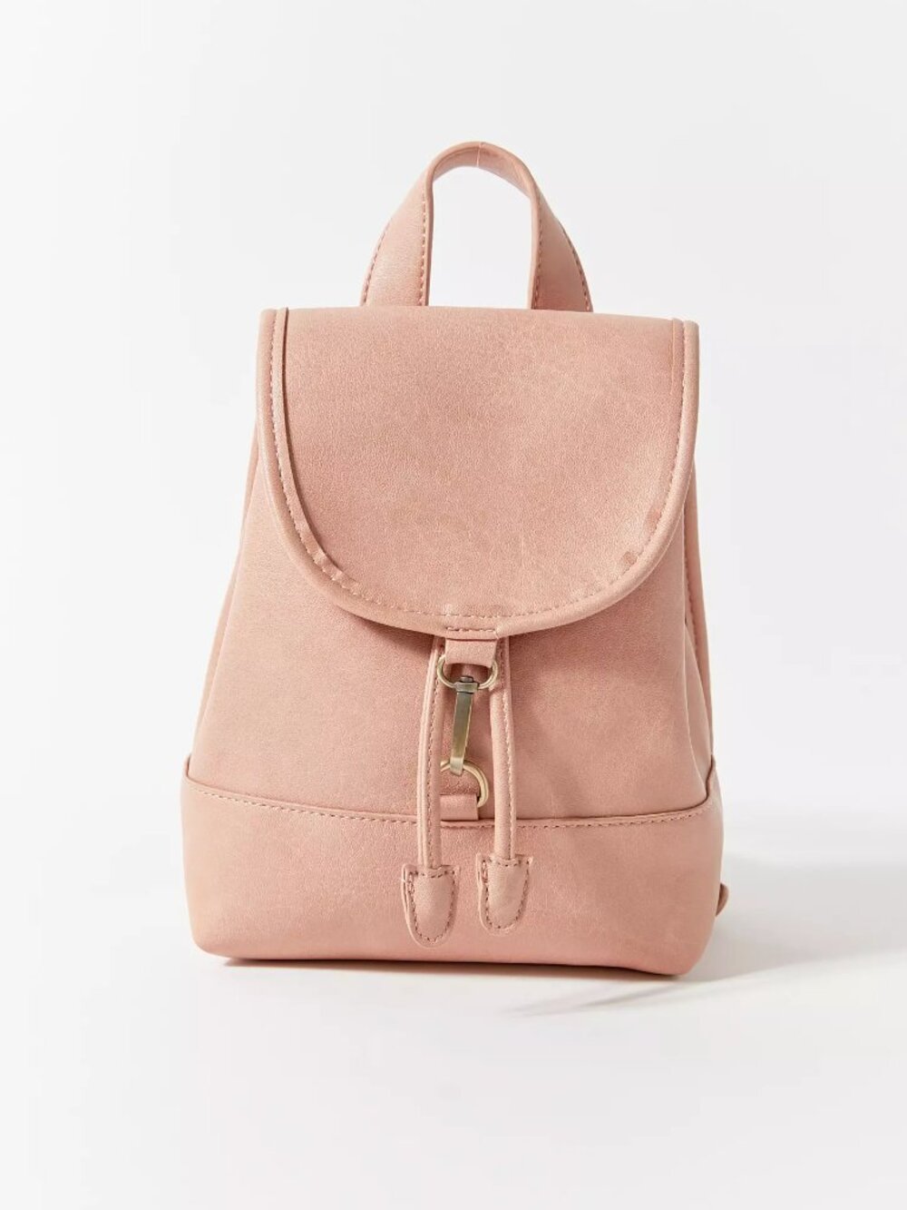 FREE PEOPLE Josie Blush Pink Faux Leather Mini Backpack - Picture 11 of 13